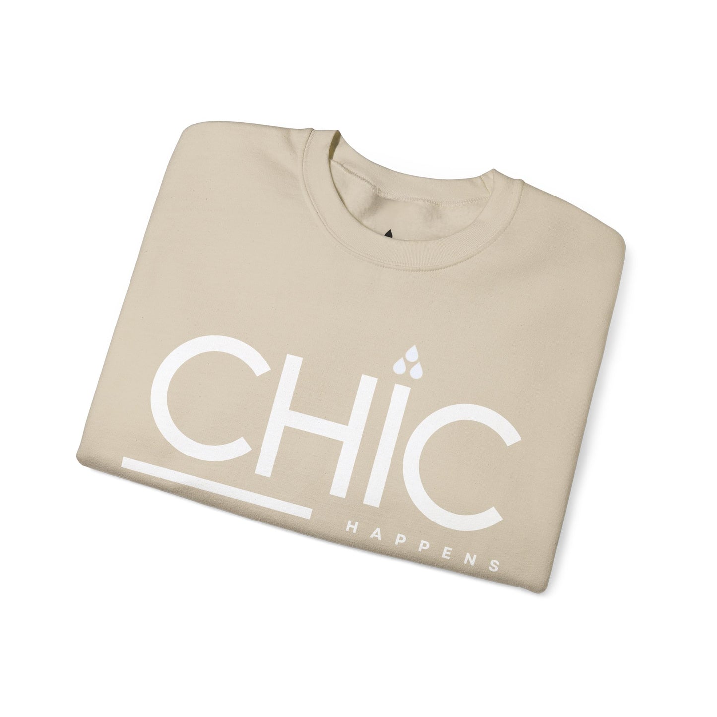 Chic Happens" Damen-Sweatshirt – Dein Statement-Piece für Stil und Komfort