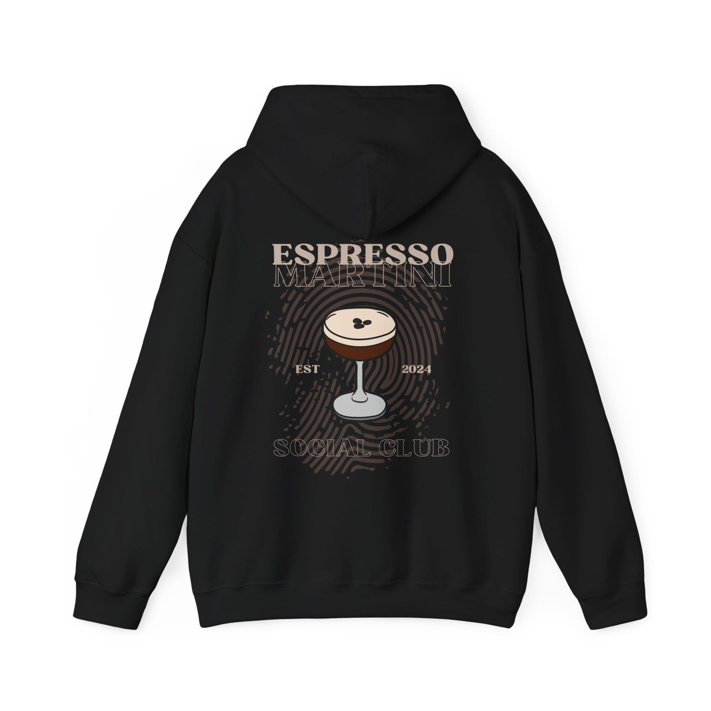 Espresso Martini Social Club Unisex Hoodie – Der perfekte Mix aus Stil und Komfort für alle Kaffee- und Cocktail-Liebhaber