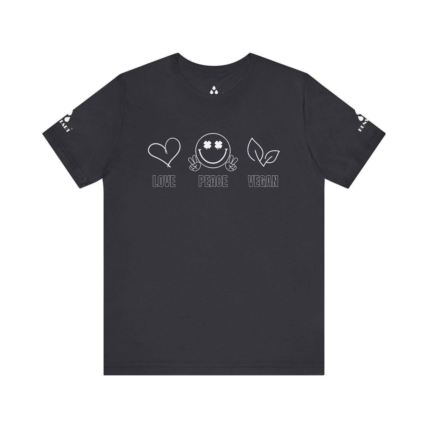 Love Peace Vegan Tee – Nachhaltiges T-Shirt für Männer, die ihre Werte leben