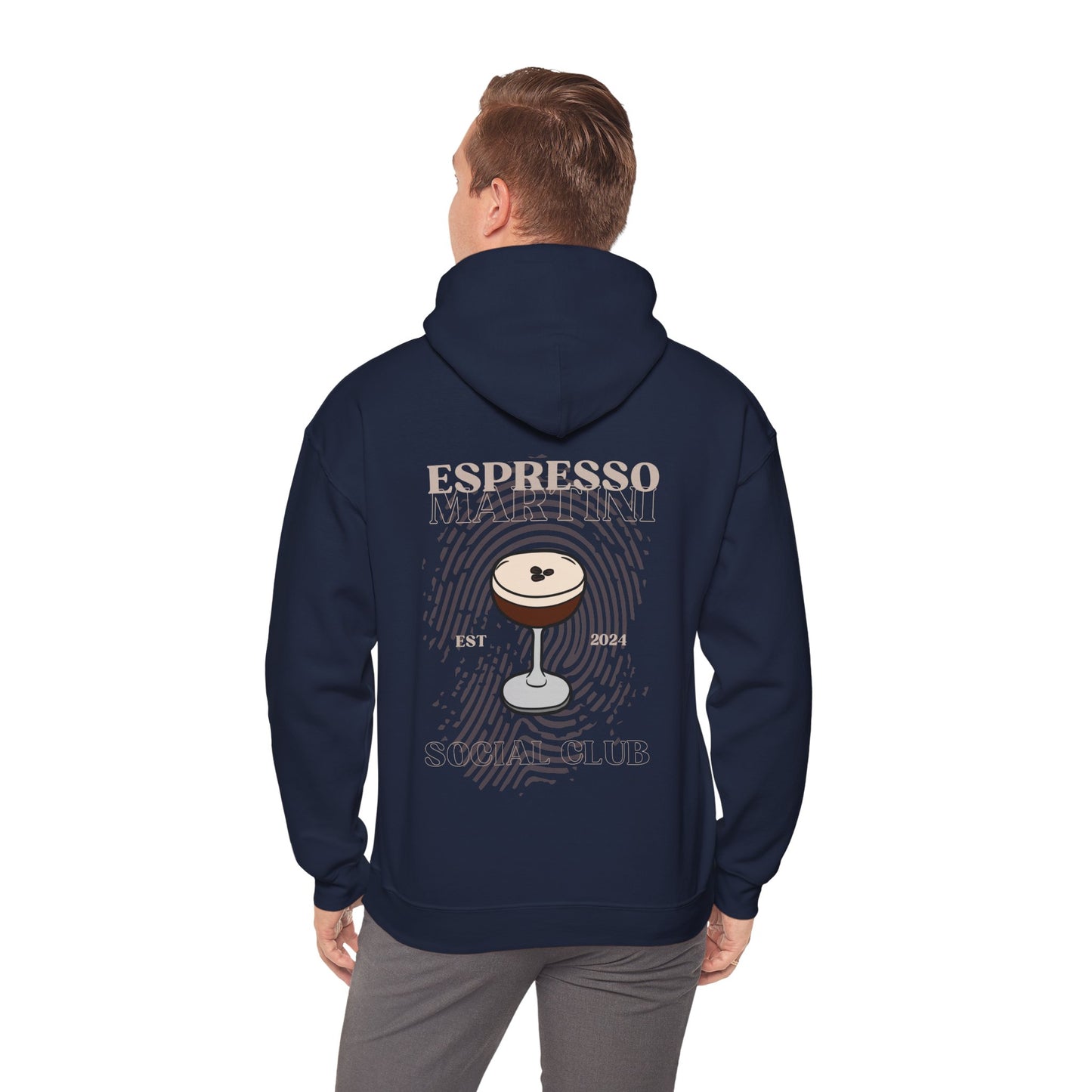 Espresso Martini Social Club Unisex Hoodie – Der perfekte Mix aus Stil und Komfort für alle Kaffee- und Cocktail-Liebhaber