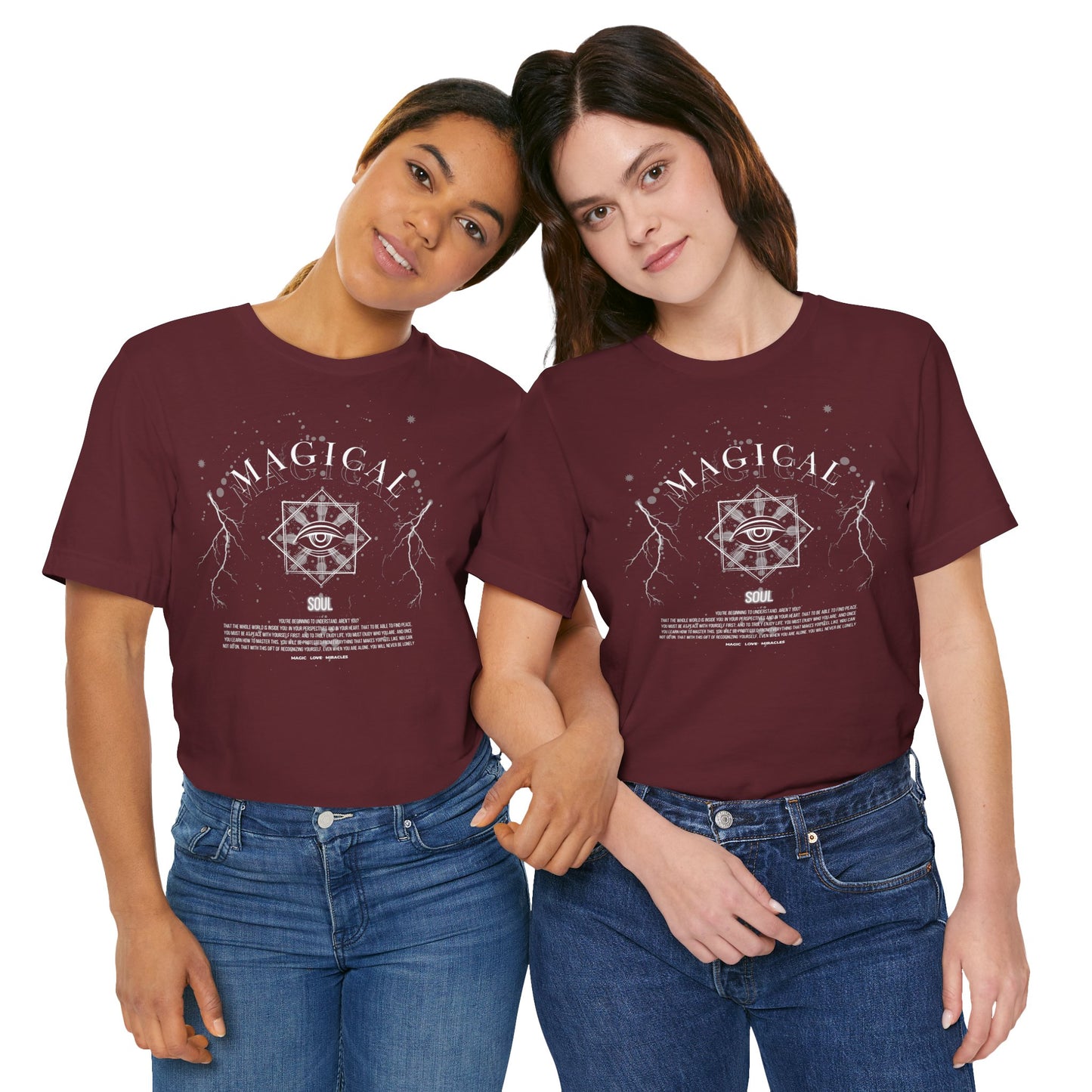 Magical Soul T-Shirt für Frauen – Spirituelle Mode mit Komfort, Ethik und Stil