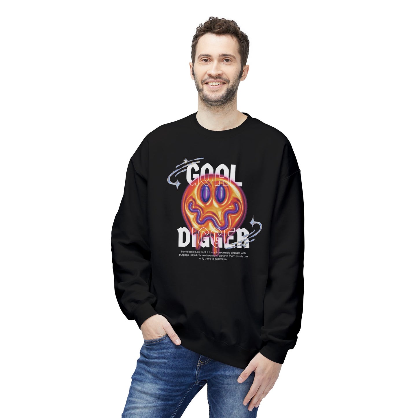 GOAL DIGGER Herren Sweatshirt – Für Männer, die Großes erreichen wollen