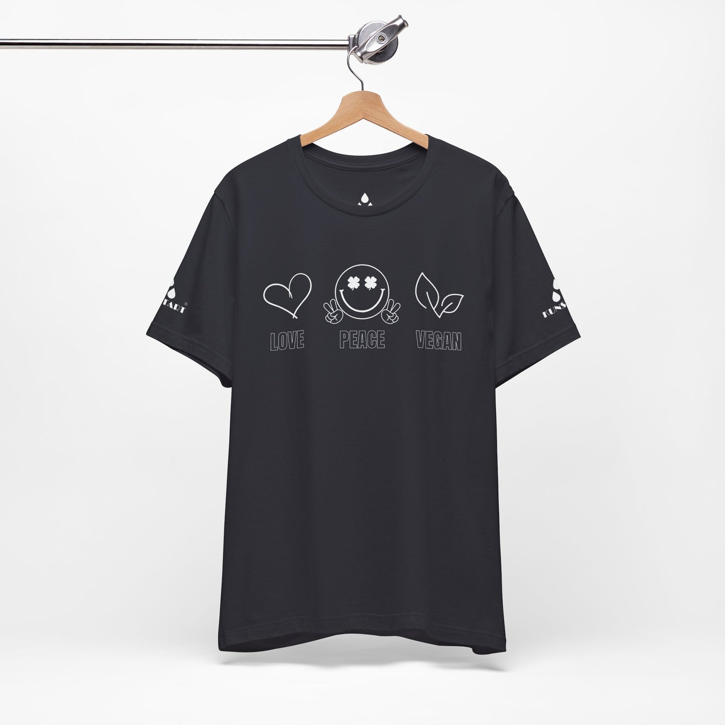 Love Peace Vegan Tee – Nachhaltiges T-Shirt für Männer, die ihre Werte leben