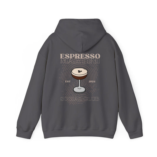 Espresso Martini Social Club Unisex Hoodie – Der perfekte Mix aus Stil und Komfort für alle Kaffee- und Cocktail-Liebhaber